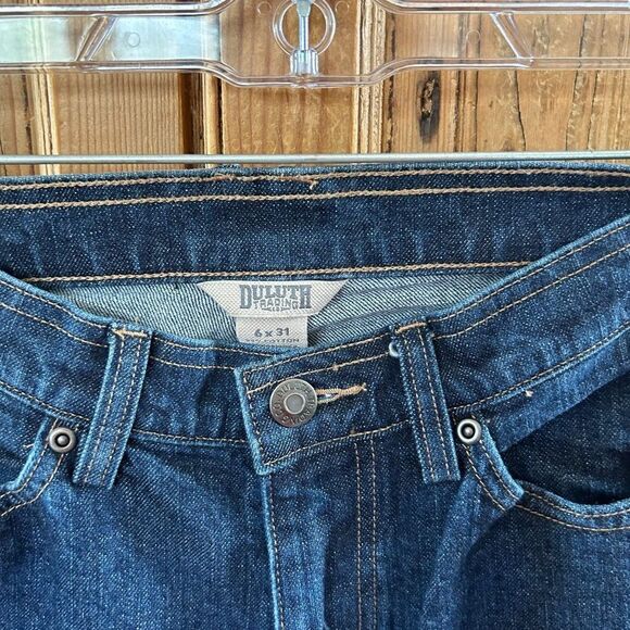 Women's Duluth‎ Trading 6 X 31 Jeans Dark Wash Blue DuluthFlex Work Bootcut - Picture 4 of 11